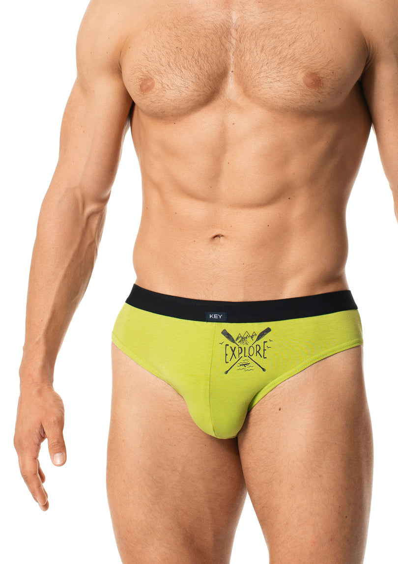 Slip uomo in cotone elasticizzato con stampa pack da 2