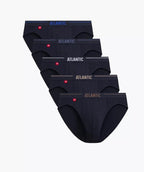 Slip uomo sportivi atlantic – set da 5 pezzi in cotone
