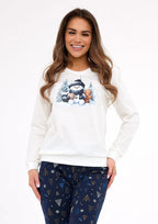 Snowy day | pigiama da donna in cotone con pantaloni