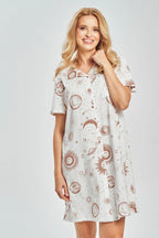 Sol | camicia da notte donna in cotone – modello aperto