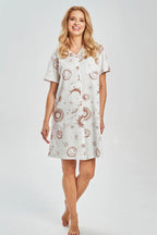 Sol | camicia da notte donna in cotone – modello aperto