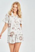Sol | pigiama estivo donna in cotone – maglia aperta