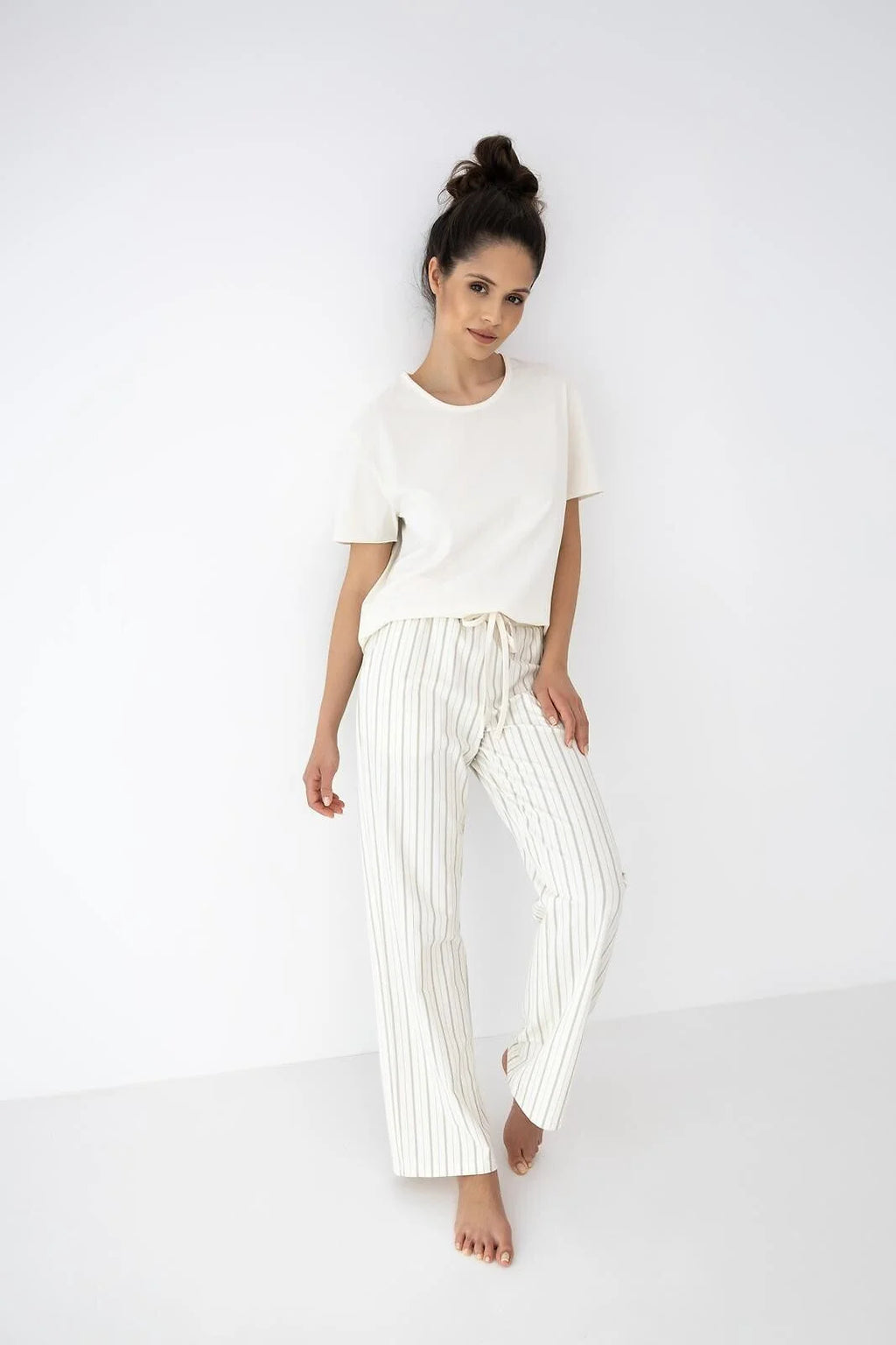 Soleil | pigiama donna in cotone – t-shirt soft e pantaloni