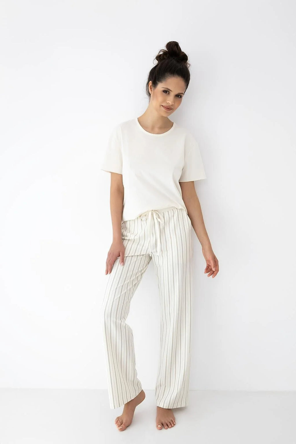 Soleil | pigiama donna in cotone – t-shirt soft e pantaloni