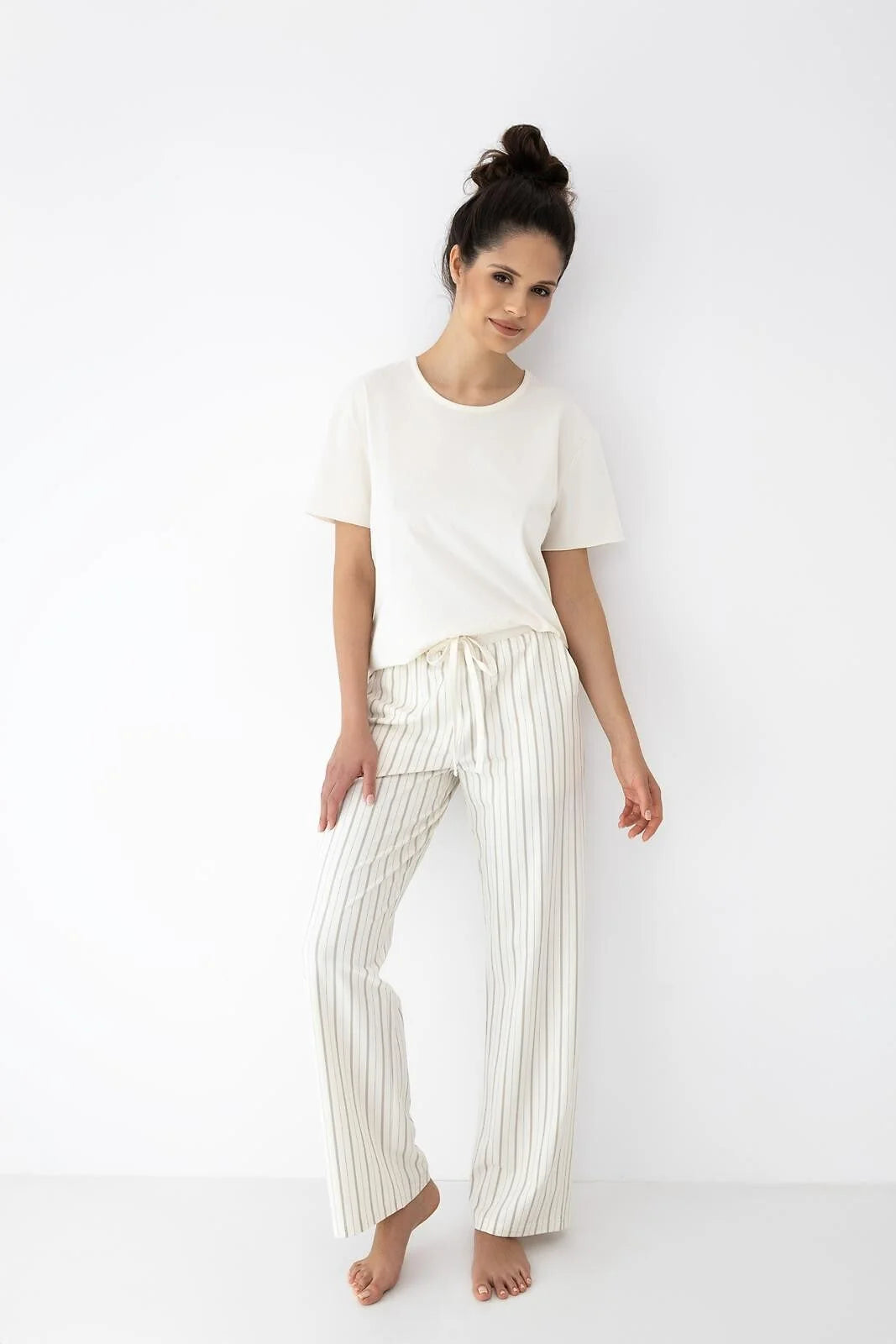 Soleil | pigiama donna in cotone – t-shirt soft e pantaloni