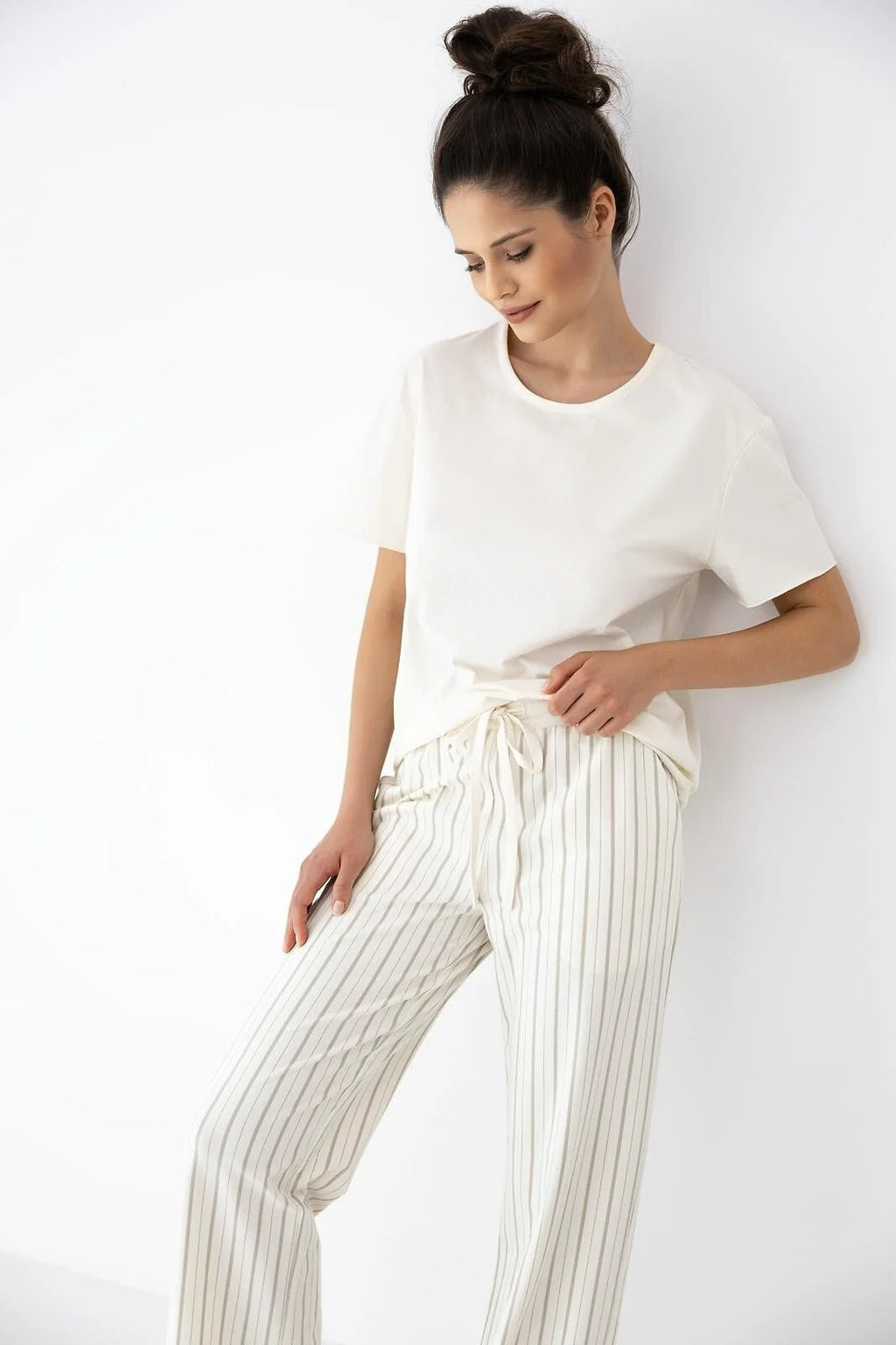 Soleil | pigiama donna in cotone – t-shirt soft e pantaloni