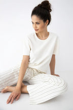 Soleil | pigiama donna in cotone – t-shirt soft e pantaloni