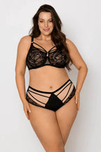 Spider | reggiseno soft in pizzo con decoro strappy –