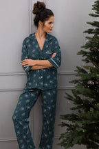Sydney | pigiama classico da donna in cotone 100% | camicia