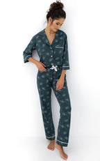 Sydney | pigiama classico da donna in cotone 100% | camicia