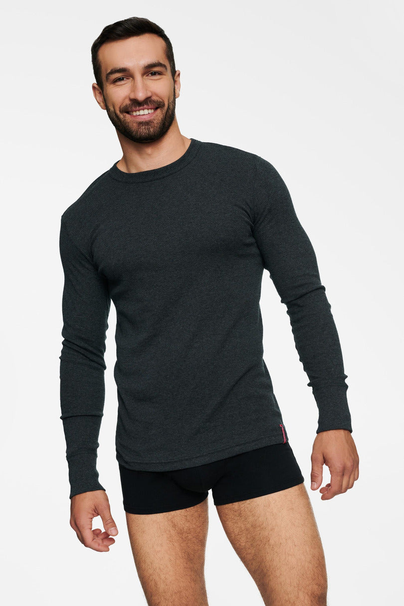 T shirt a manica lunga in 100% cotone classic