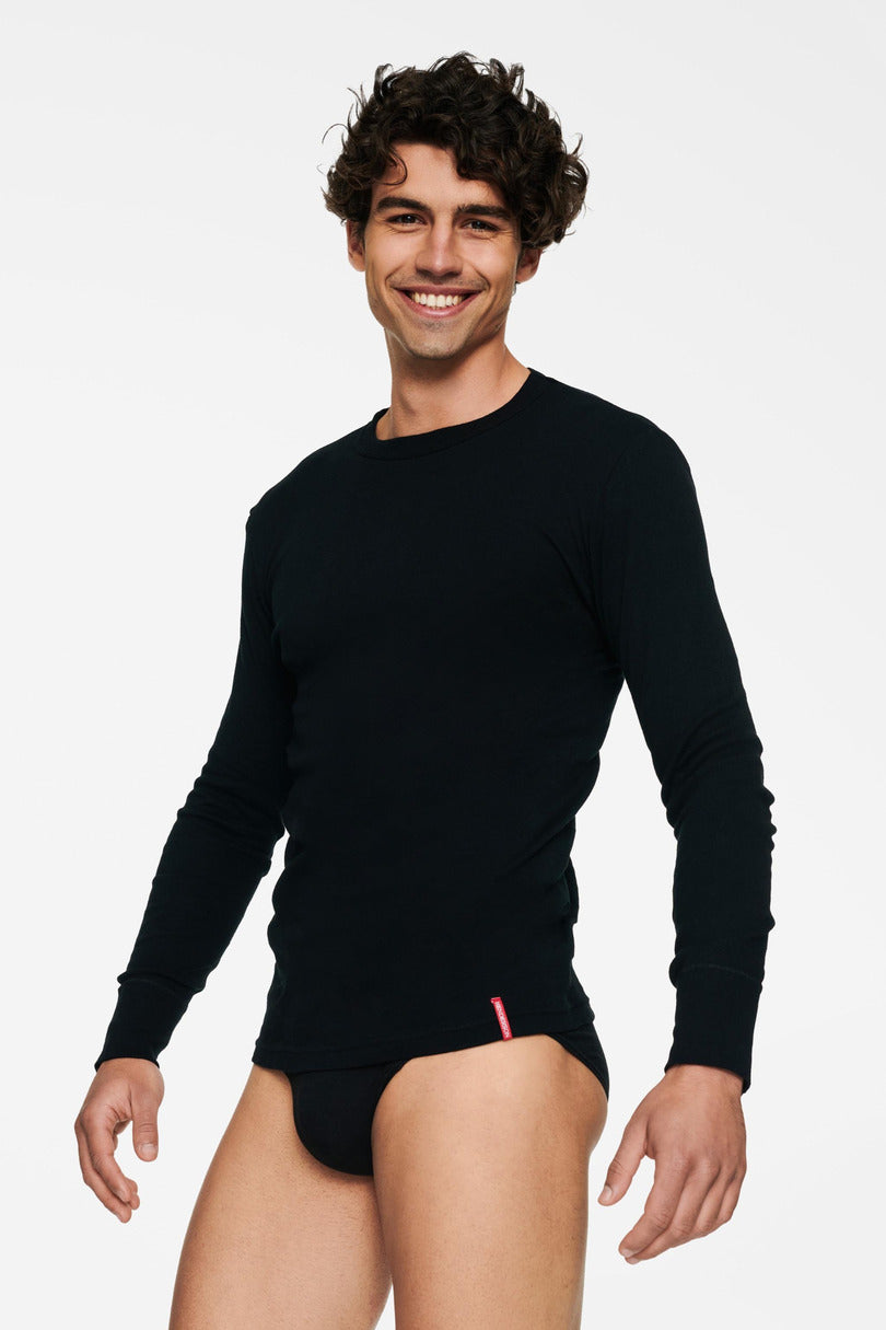 T shirt a manica lunga in 100% cotone classic