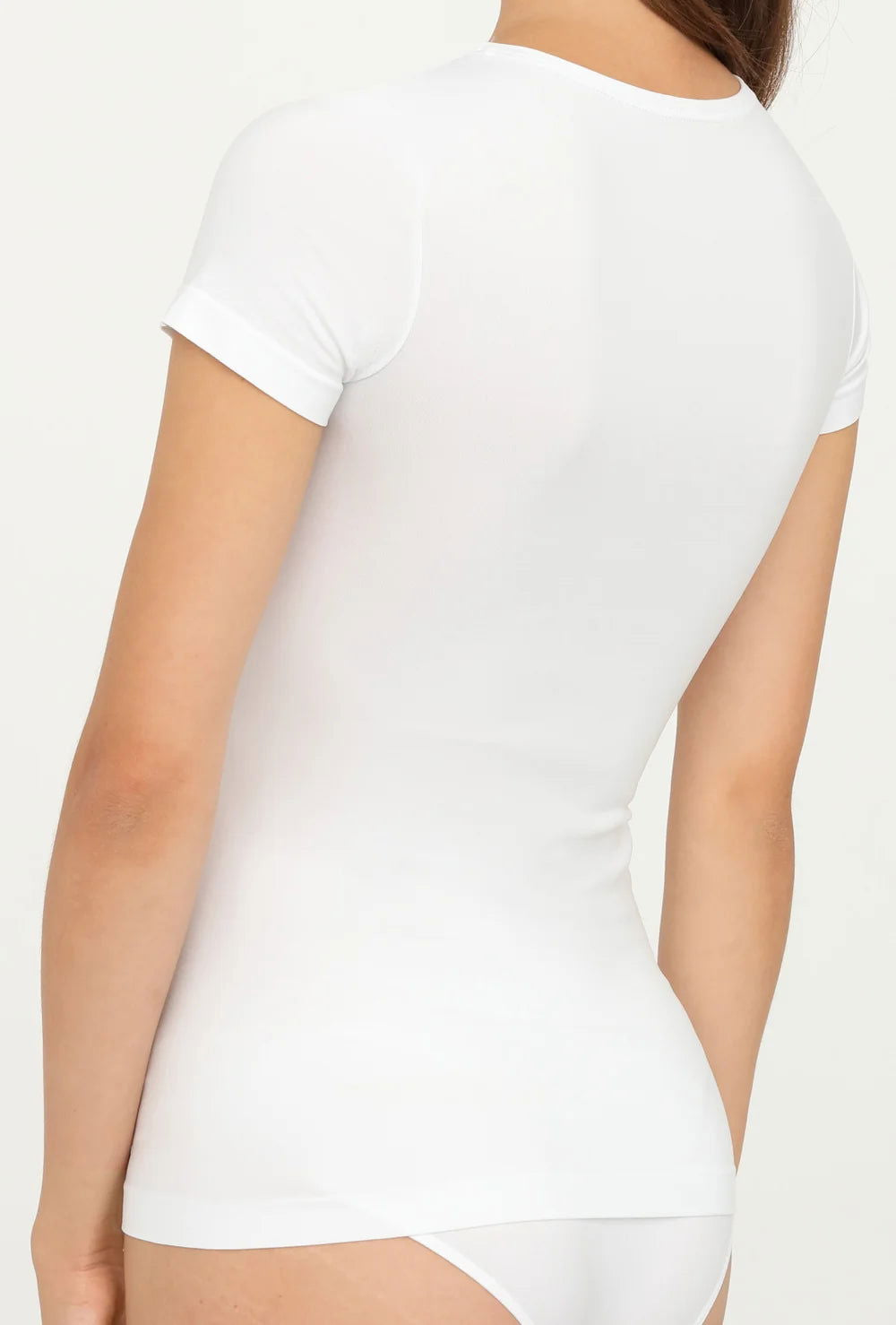 T shirt a maniche corte in morbida microfibra traspirante