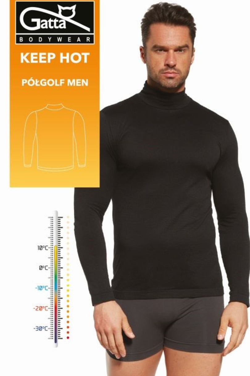 T-shirt a collo alto termica da uomo | keep hot