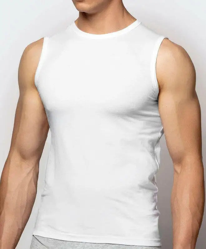 T-shirt smanicata da uomo a girocollo - bmv-047