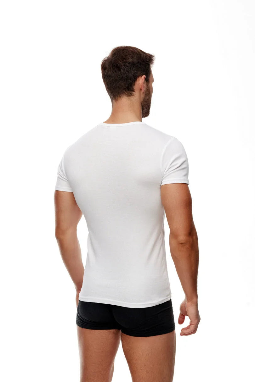 T-shirt da uomo classica in puro cotone - bp005