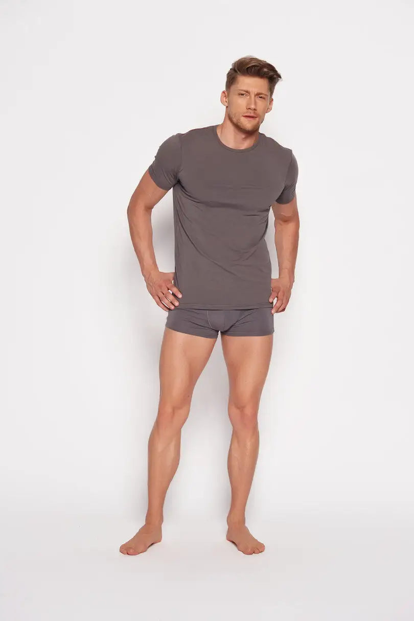 T-shirt uomo in cotone elasticizzato - red line