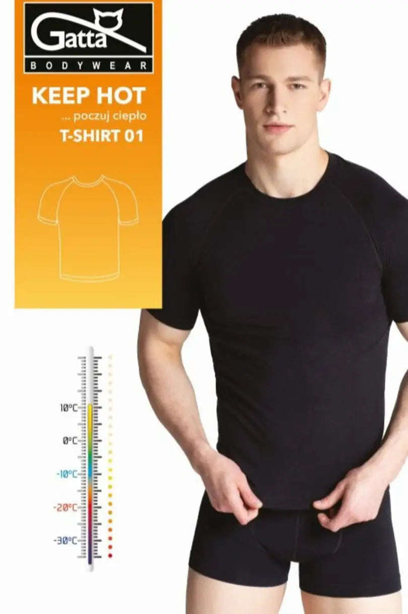 T-shirt da uomo a manica corta termica | keep hot