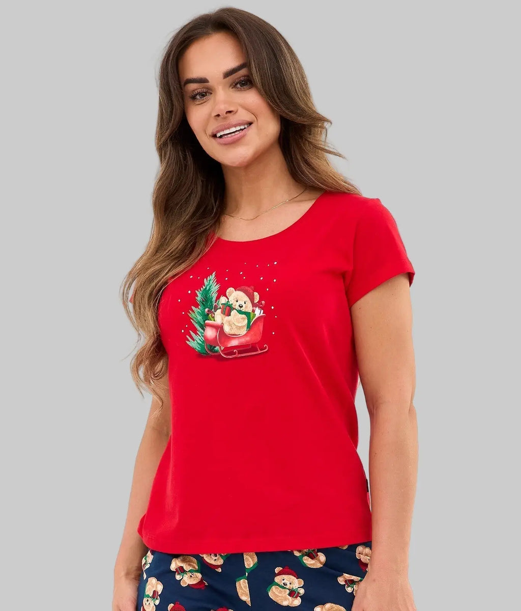 Teddy christmas | pigiama donna in cotone – collezione