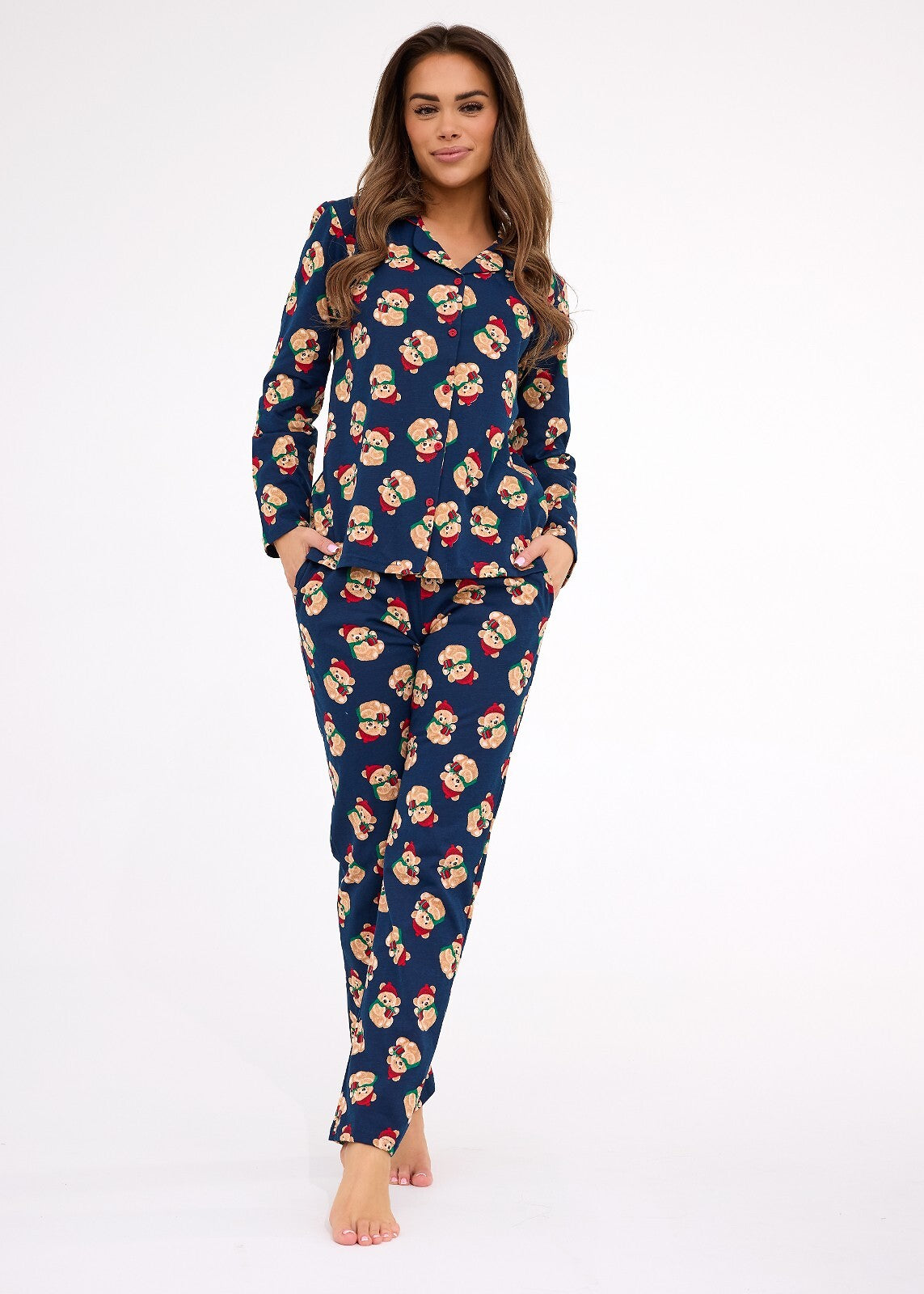 Teddy christmas | pigiama donna in cotone – collezione