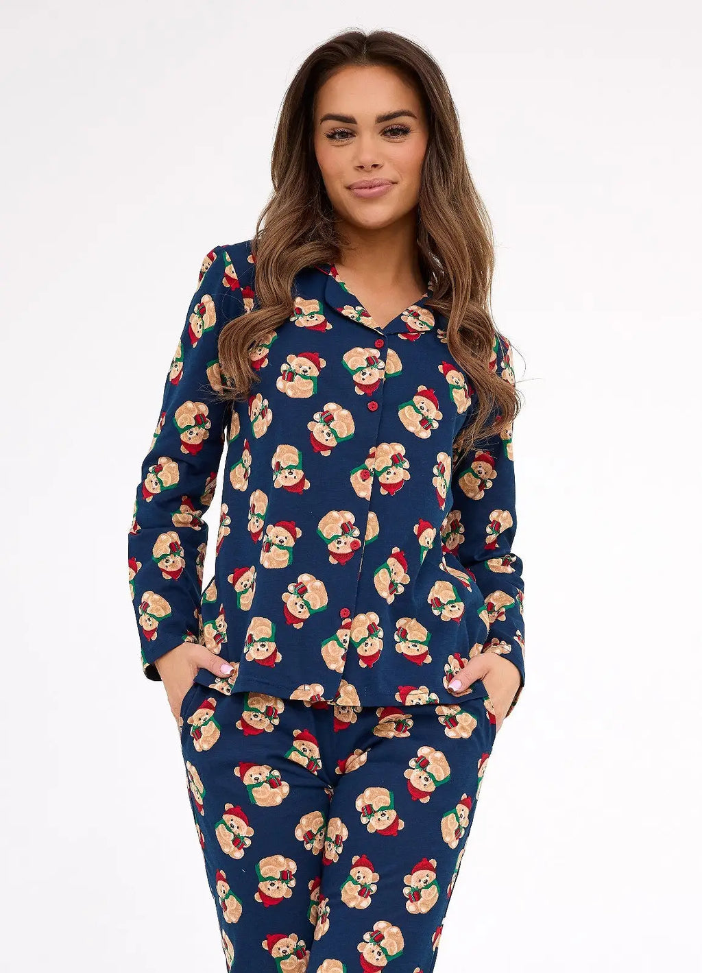 Teddy christmas | pigiama donna in cotone – collezione