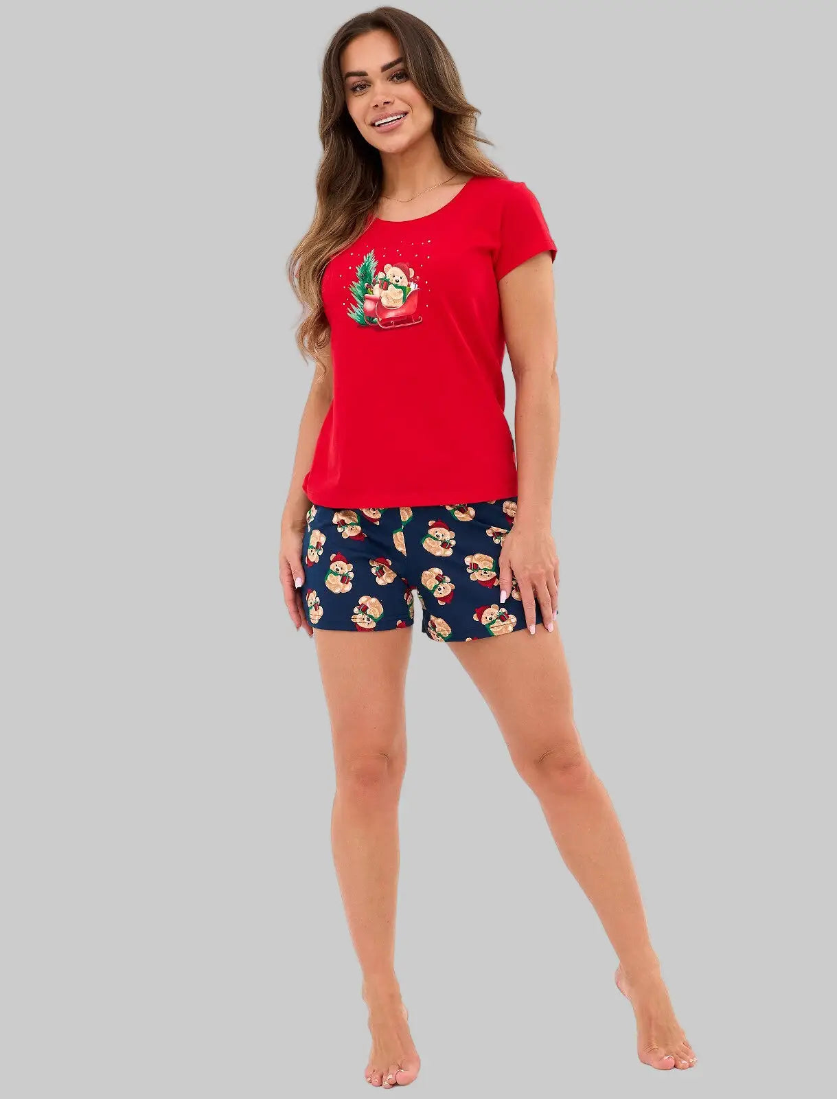 Teddy christmas | pigiama donna in cotone – collezione