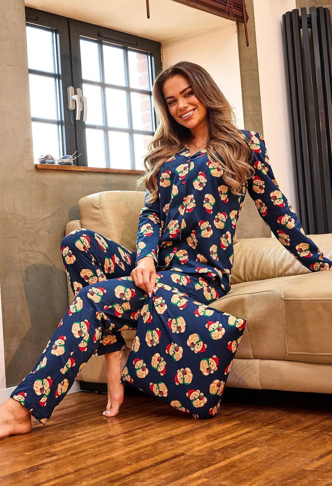 Teddy christmas | pigiama donna in cotone – collezione