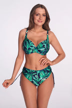 Top bikini coppe imbottite – eleganza tropicale e sostegno