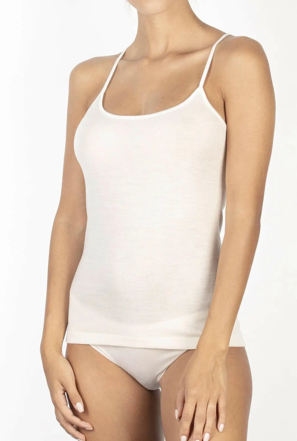 Top donna in lana merinos e micofrofibra - made italy - 400