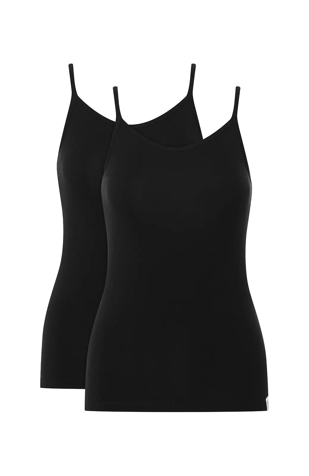 Top in viscosa - blue - pack da 2 pezzi