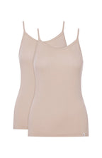Top in viscosa - blue - pack da 2 pezzi