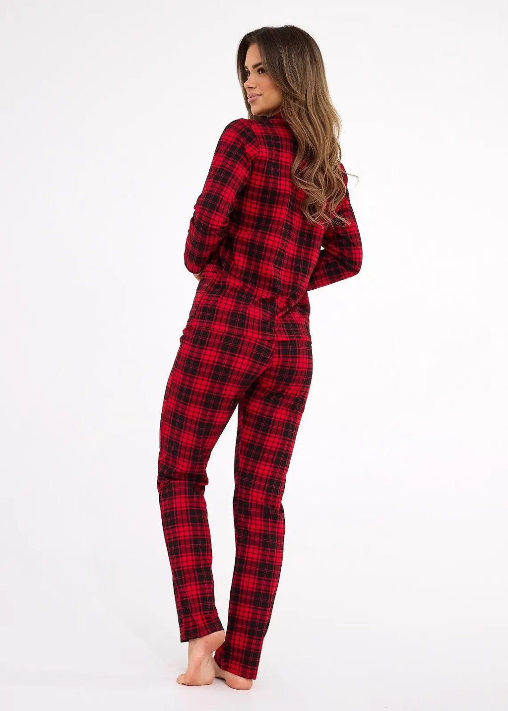 Tracy | pigiama donna in cotone con stampa a quadri