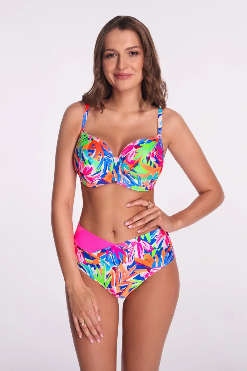 (tropical splash) reggiseno bikini soft con ferretto