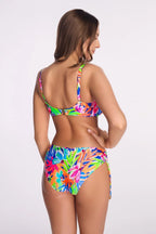 (tropical splash) slip bikini con laccetti laterali