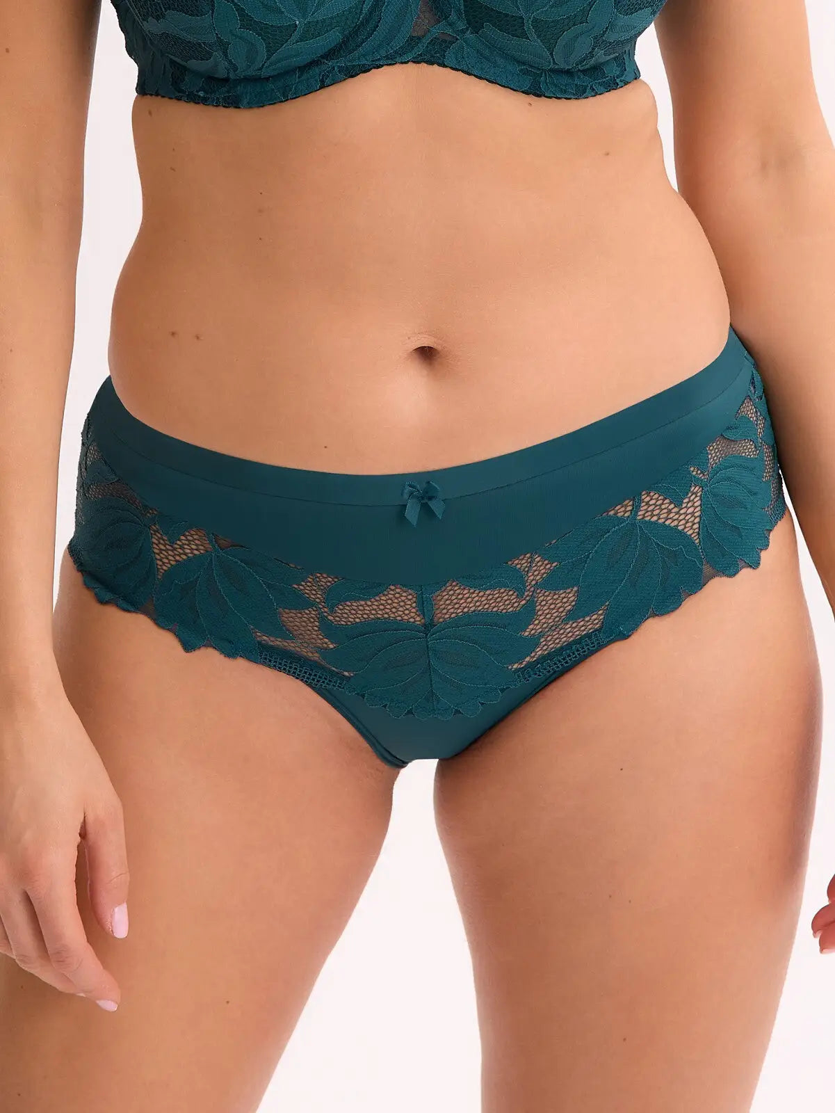 Venere | slip donna in pizzo - verde bottiglia