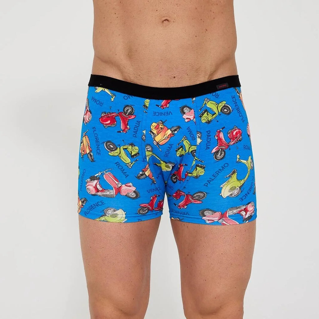 (vespa) boxer da uomo in cotone elasticizzato - tattoo