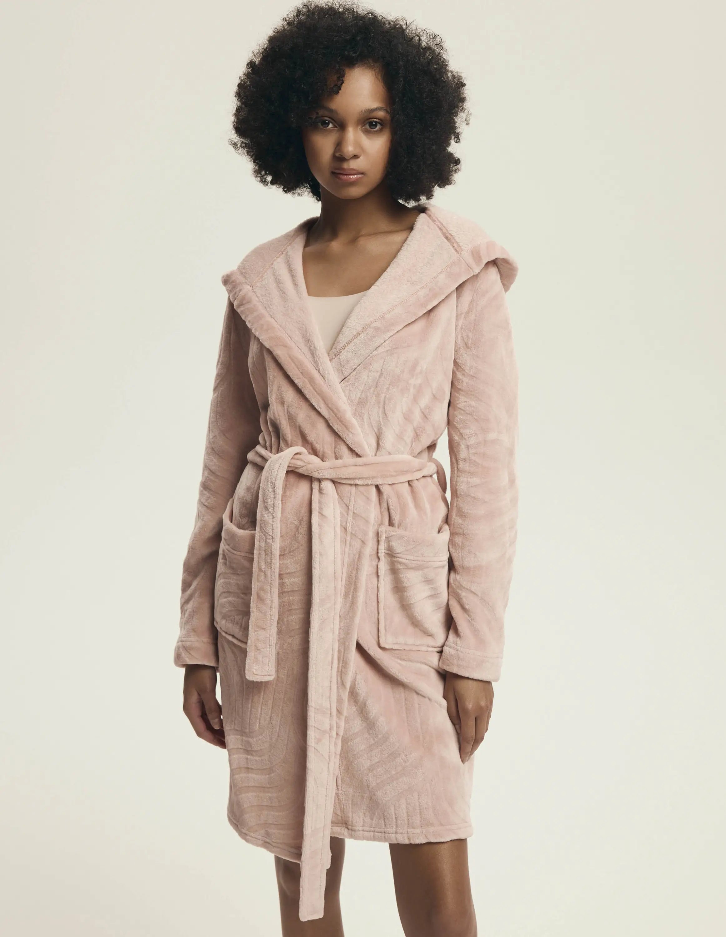 Vestaglia da camera corta con cappuccio | devyn