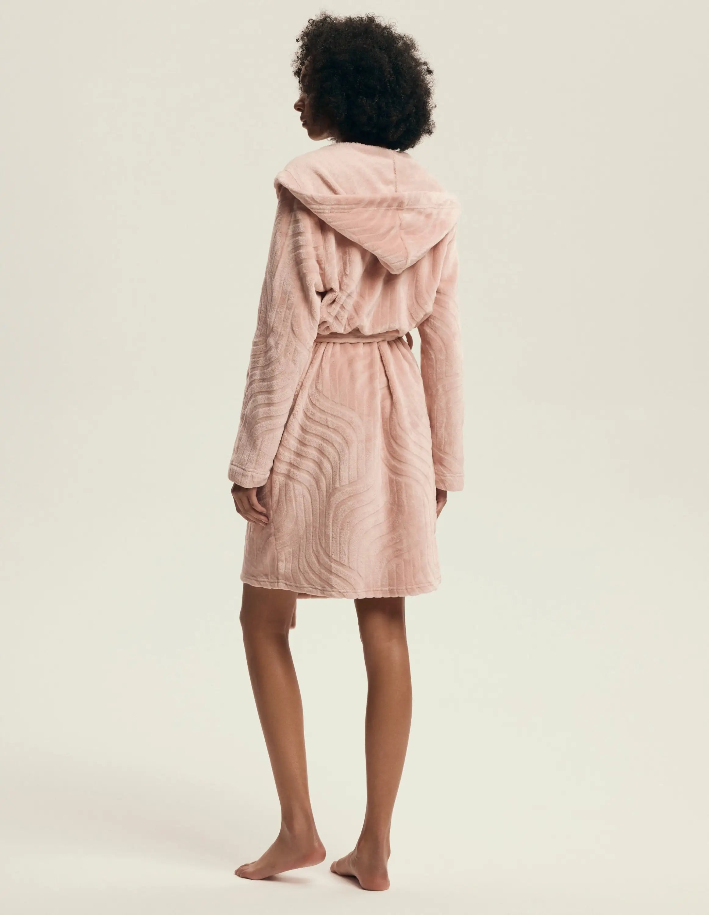 Vestaglia da camera corta con cappuccio | devyn