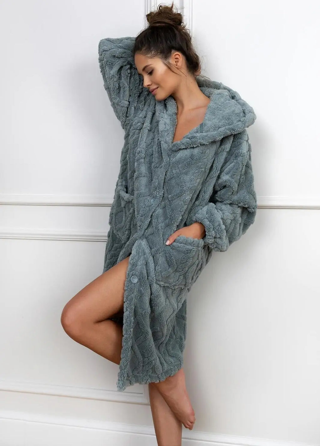Vestaglia da camera donna con cappuccio - grethen