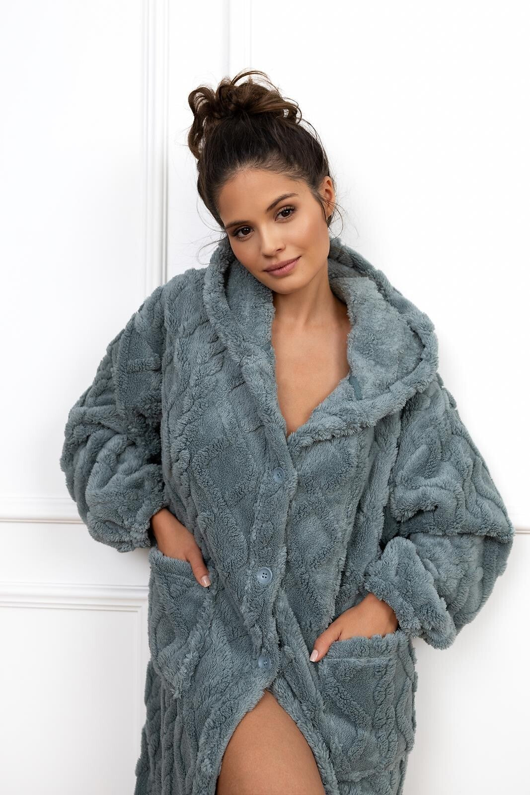 Vestaglia da camera donna con cappuccio - grethen