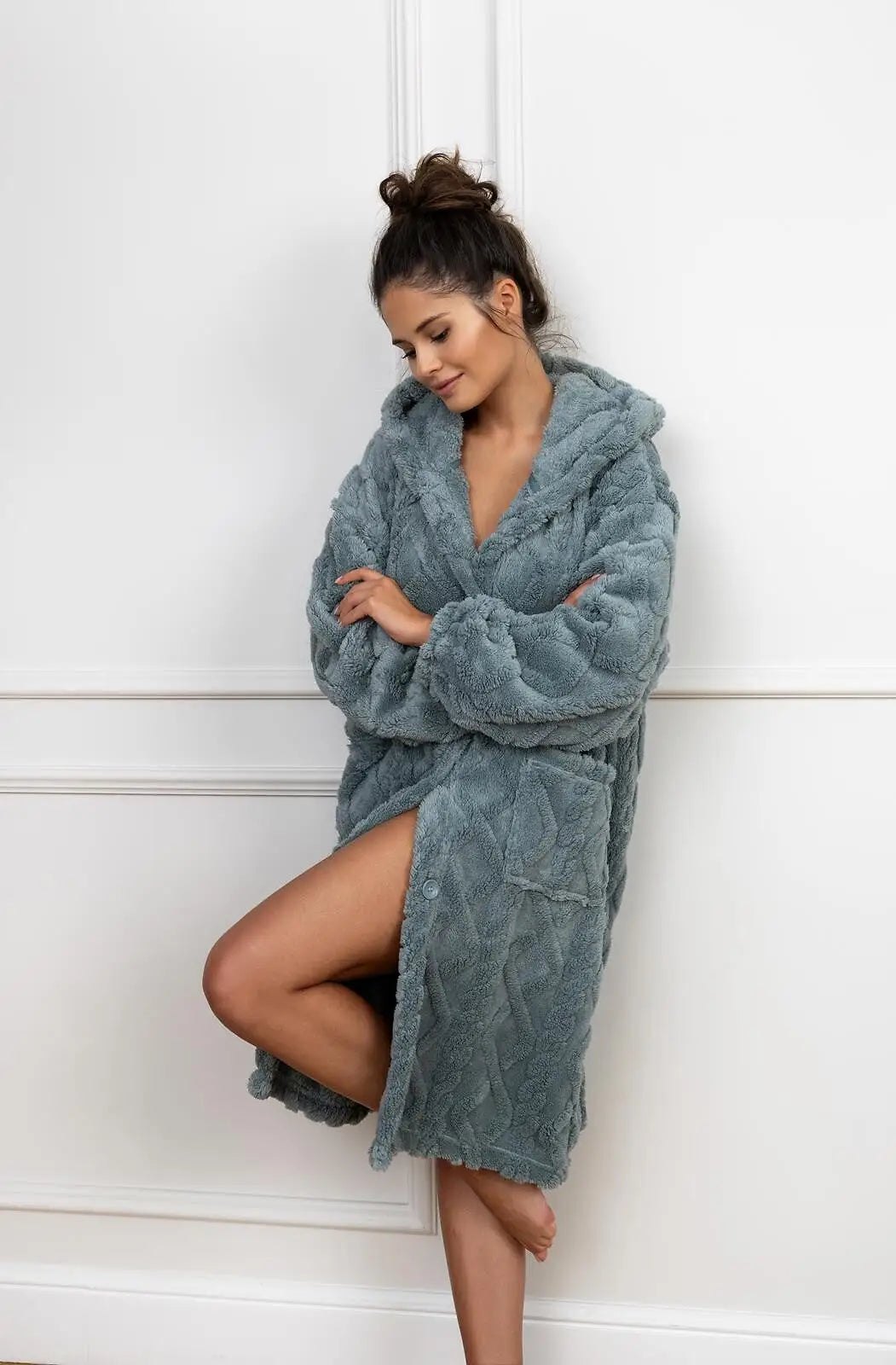 Vestaglia da camera donna con cappuccio - grethen