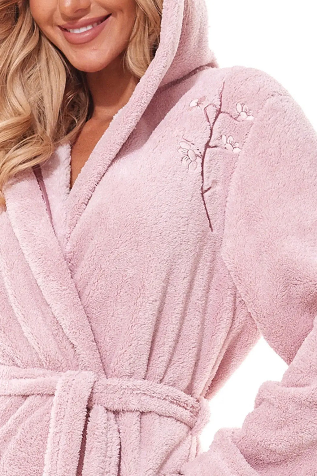 Vestaglia da camera lunga con cappuccio per donna - lili