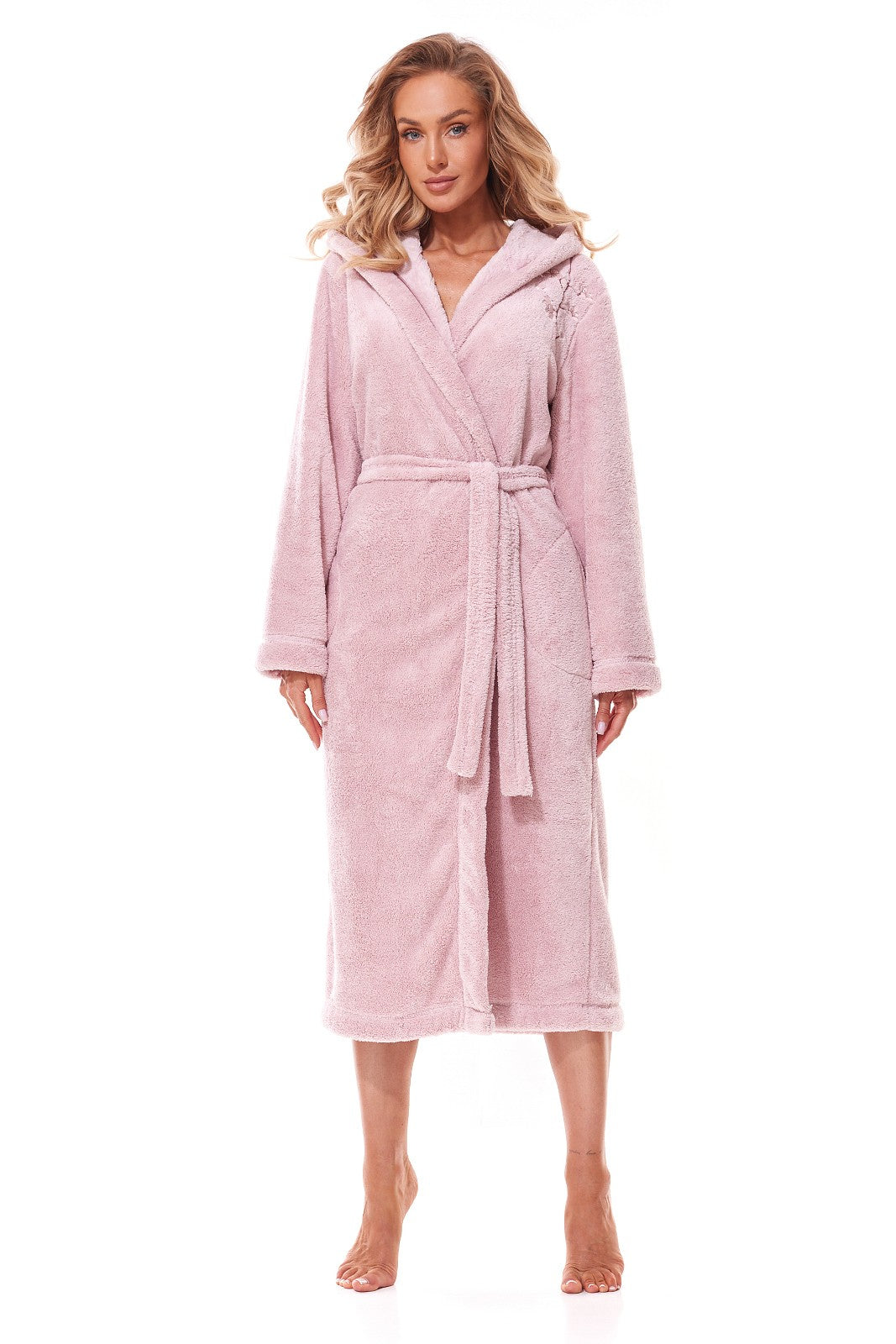 Vestaglia da camera lunga con cappuccio per donna - lili