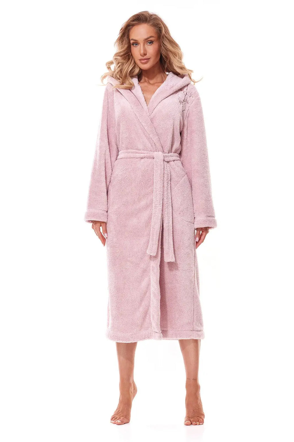 Vestaglia da camera lunga con cappuccio per donna - lili