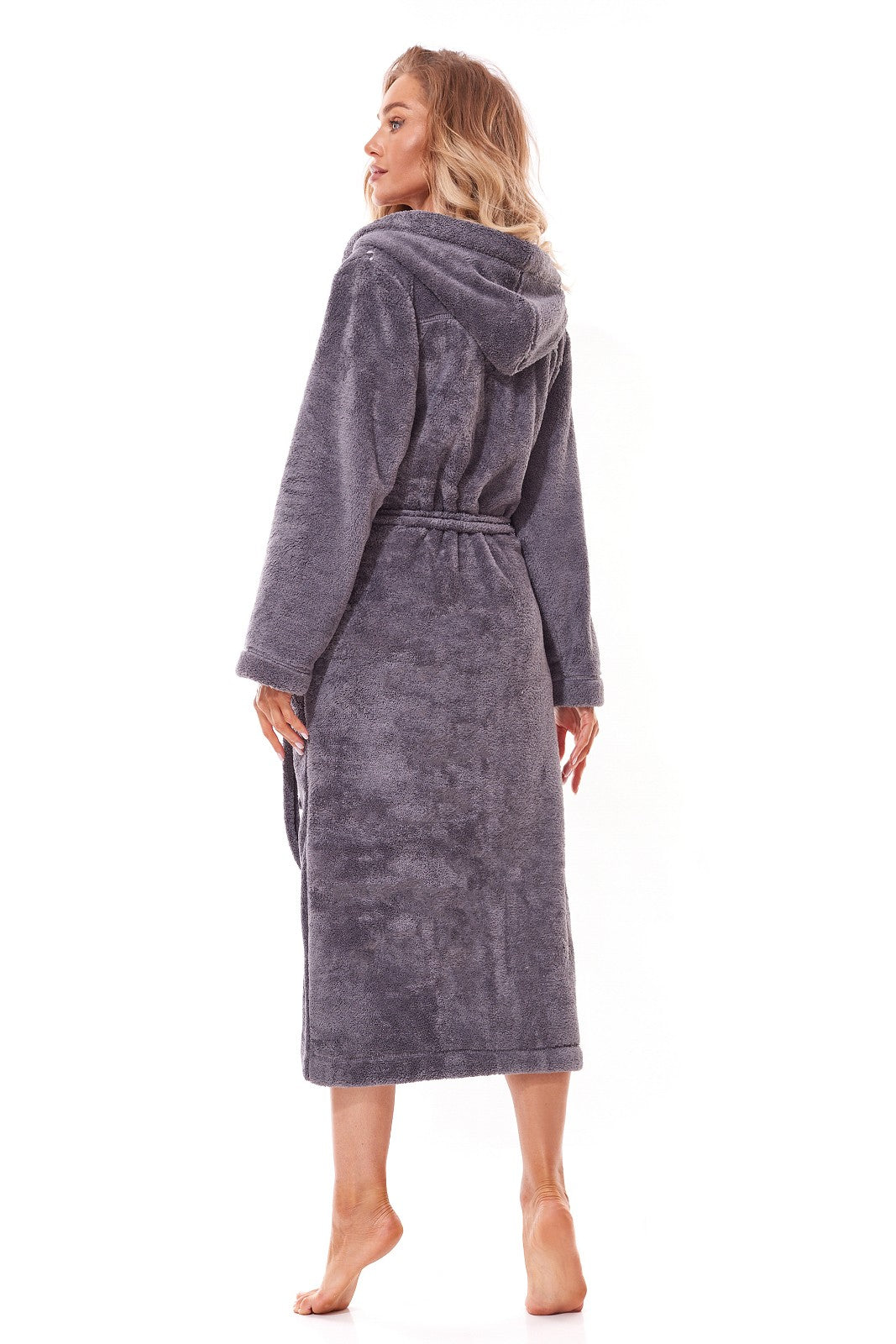 Vestaglia da camera lunga con cappuccio per donna - lili
