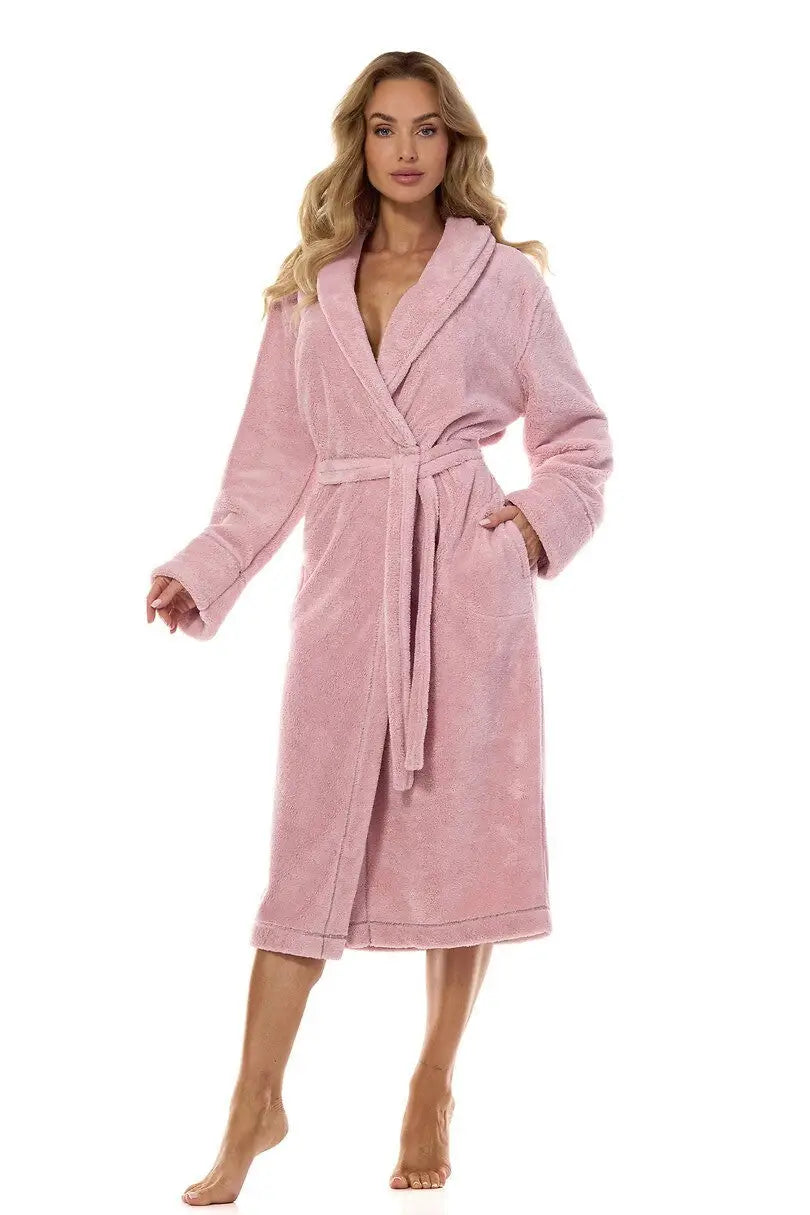 Vestaglia da camera lunga e confortevole per donna - camelia