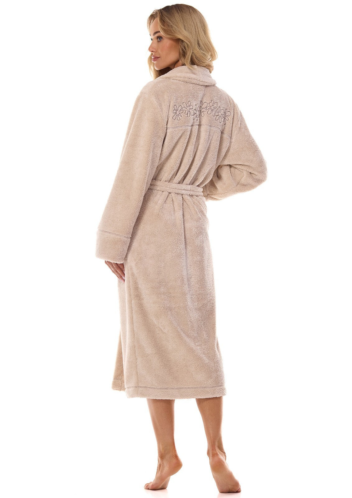 Vestaglia da camera lunga e confortevole per donna - camelia