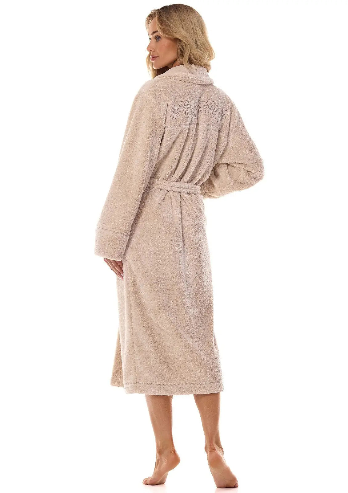 Vestaglia da camera lunga e confortevole per donna - camelia