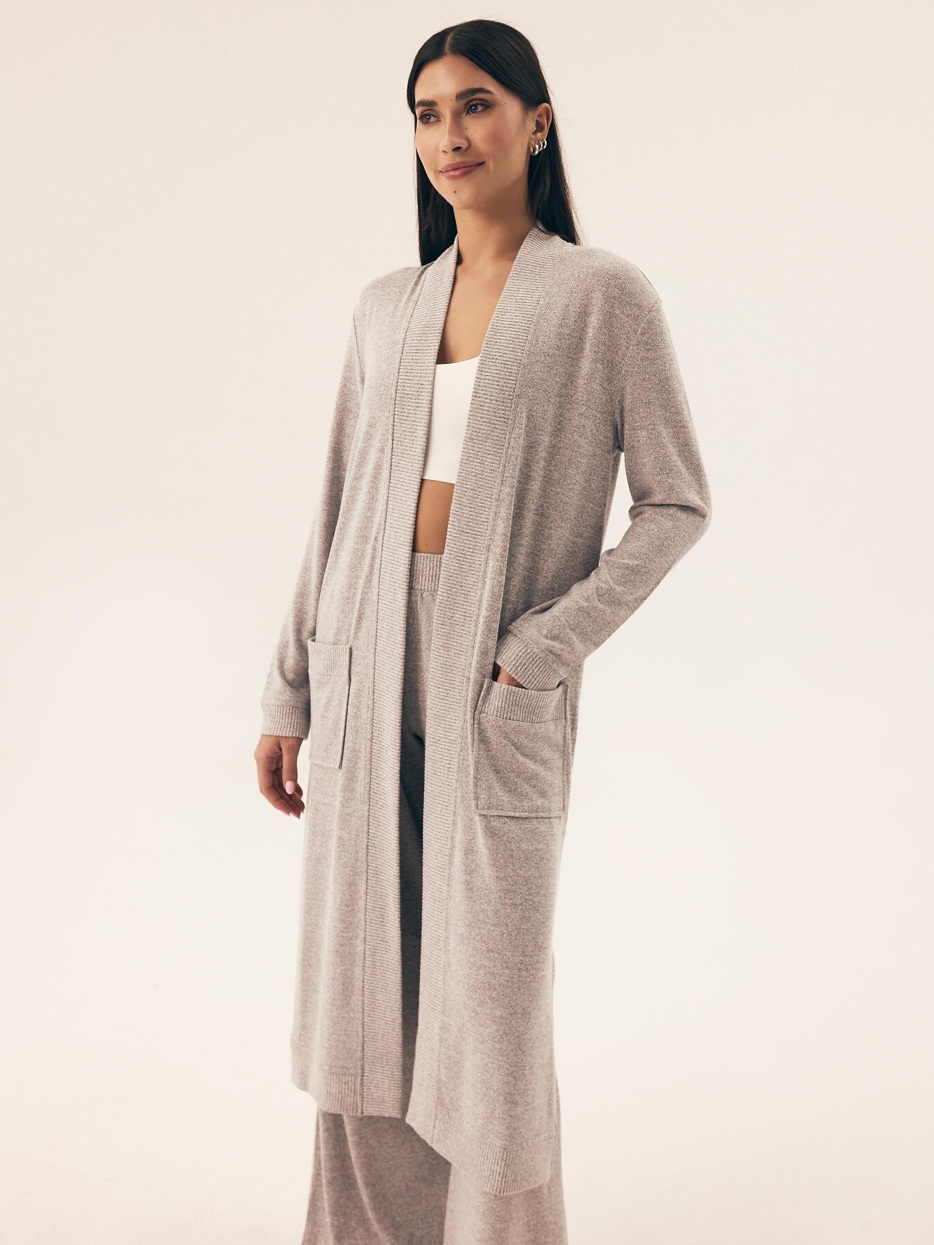 Vestaglia da camera lunga donna - fudge