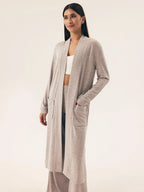 Vestaglia da camera lunga donna - fudge